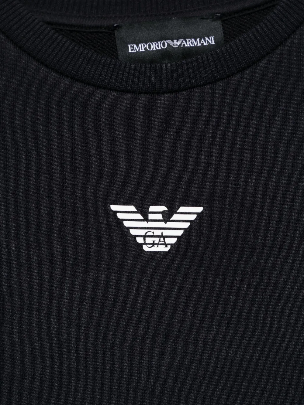 Emporio Armani Kids Sweater met logo Blauw
