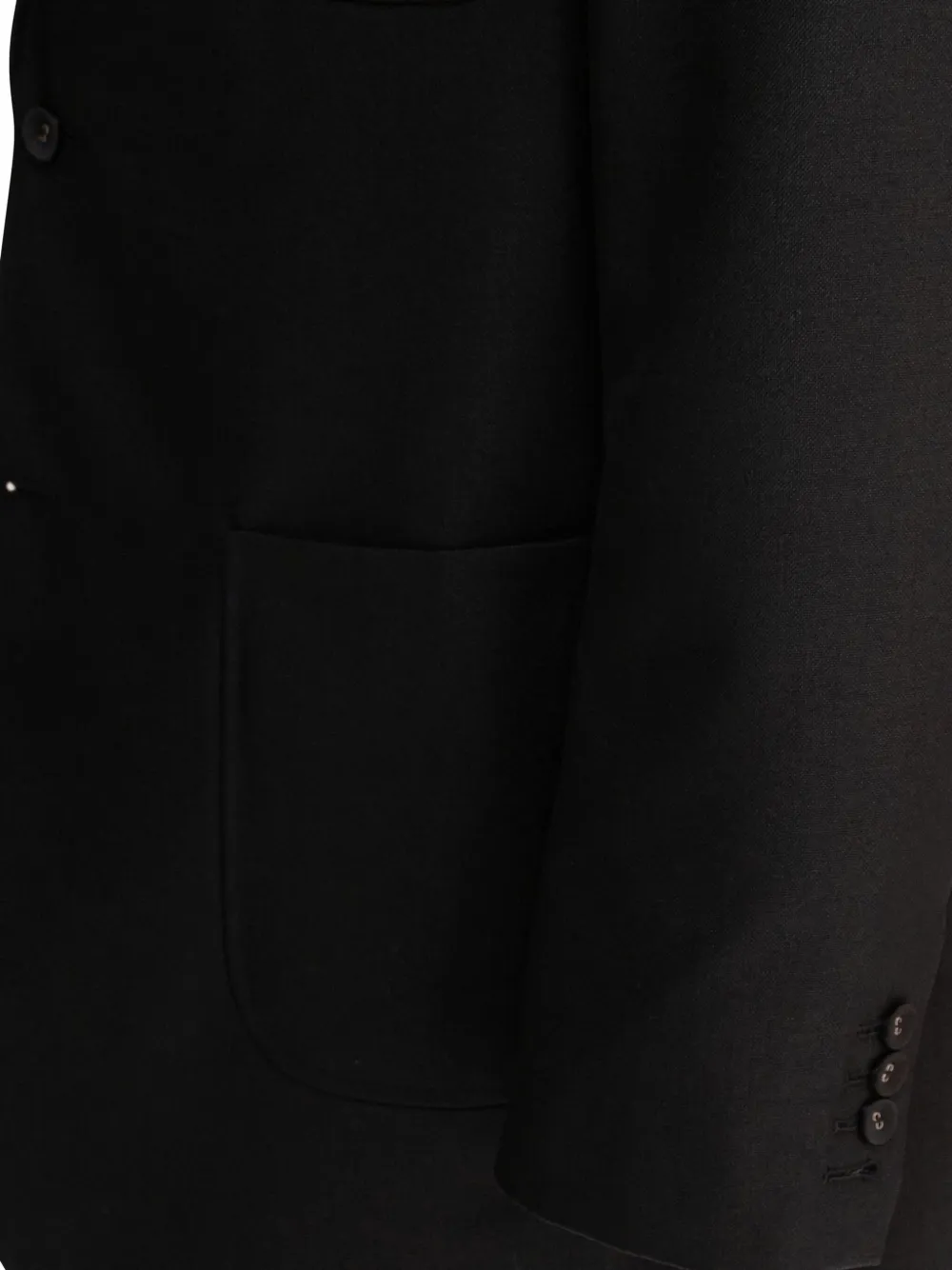 Thom Browne Colbert met enkele rij knopen Zwart