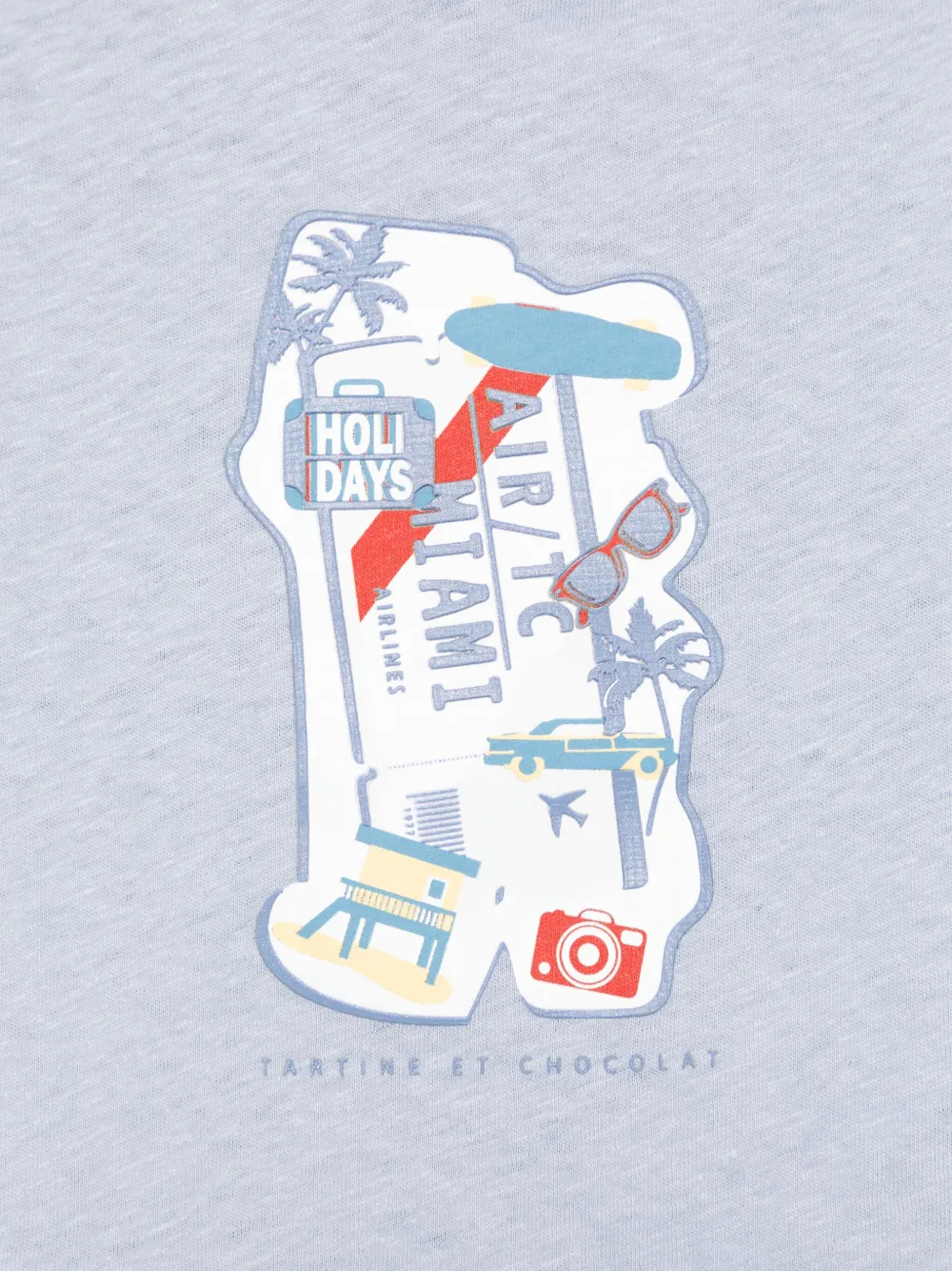 Tartine Et Chocolat T-shirt met grafische patch Blauw