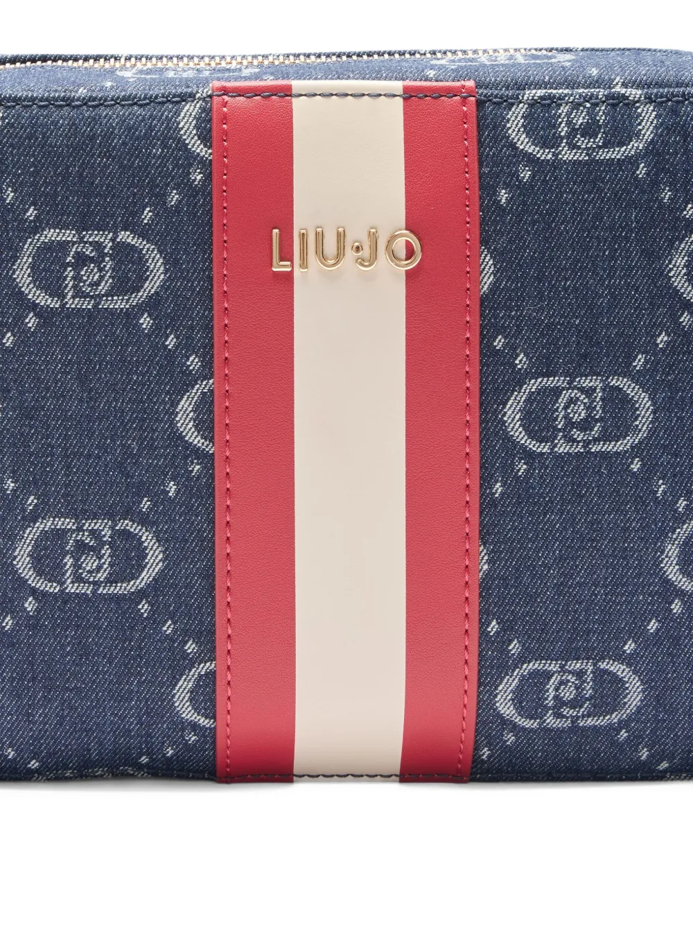 LIU JO Crossbodytas met jacquard Blauw