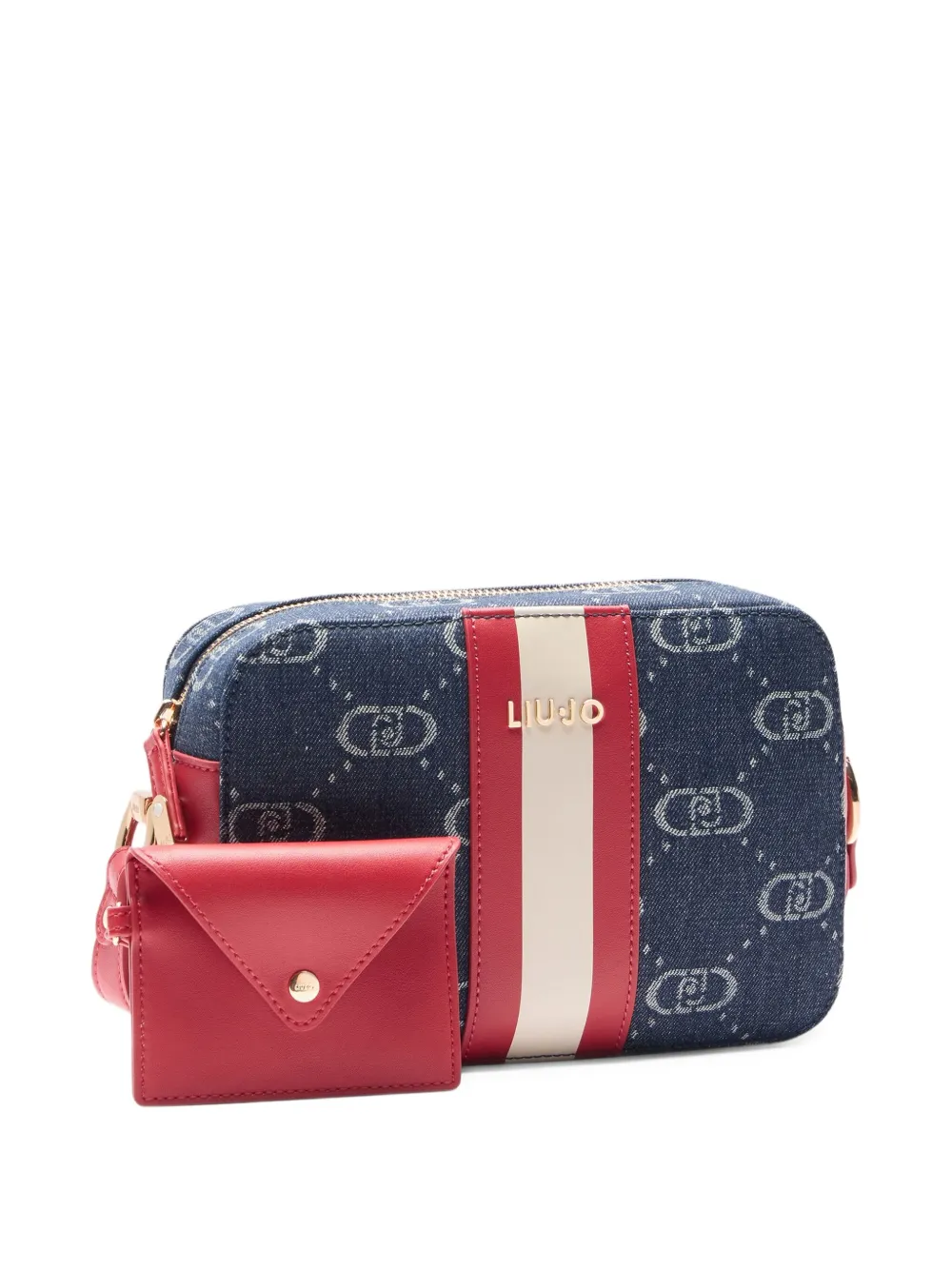 LIU JO Crossbodytas met jacquard Blauw