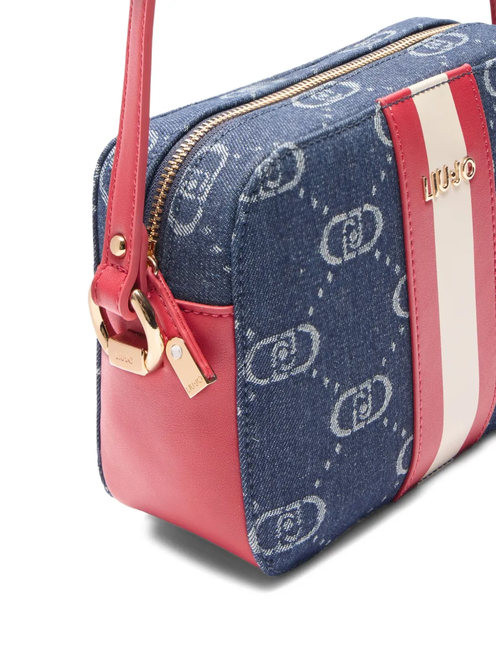 LIU JO Crossbodytas met jacquard Blauw
