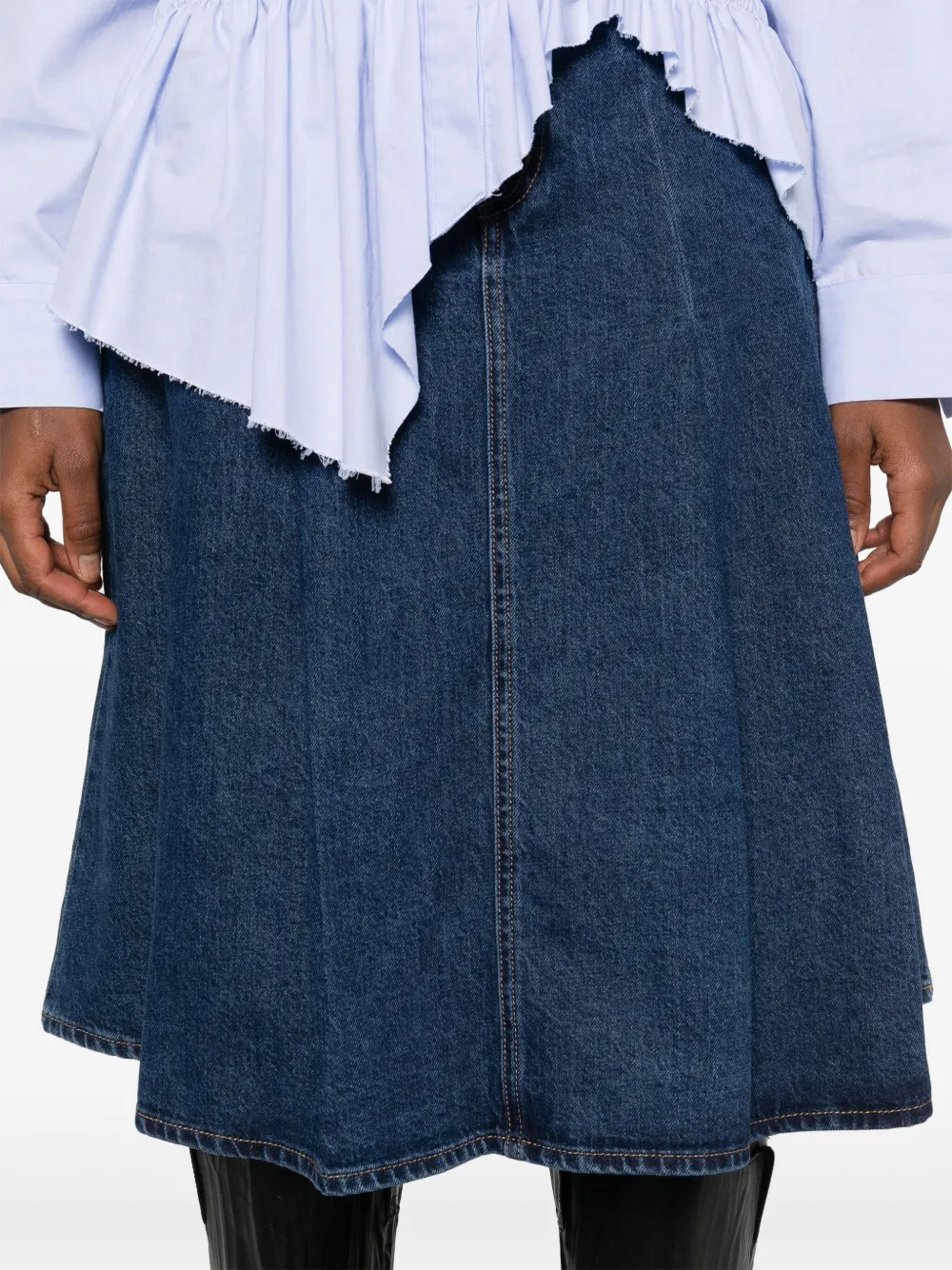 Levi's Midi-plooirok Blauw