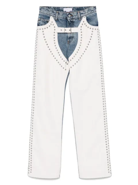 Stella McCartney studded straight-leg jeans 