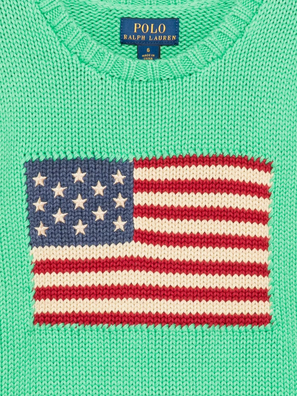 POLO RALPH LAUREN KIDS The Iconic Flag trui Groen