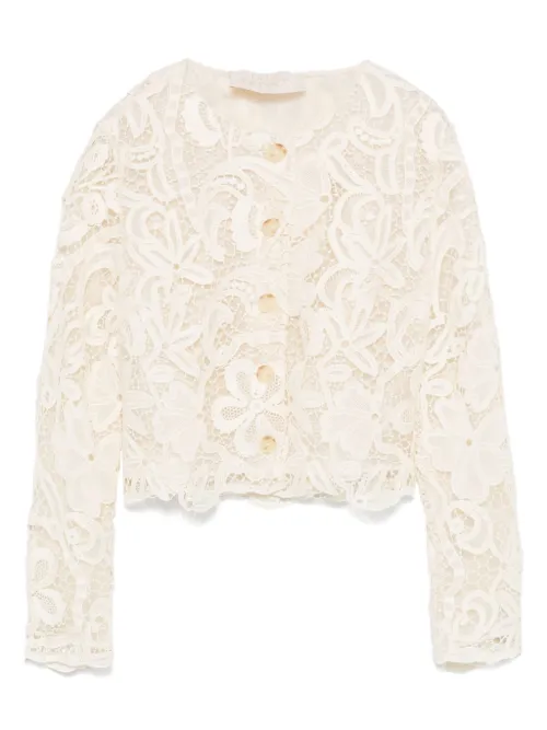 Veste zippée en dentelle - Ulla Johnson - Modalova