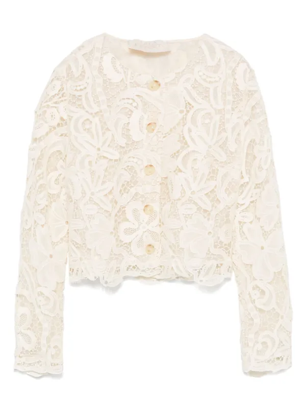 Ulla Johnson Lace Jacket in Neutrals