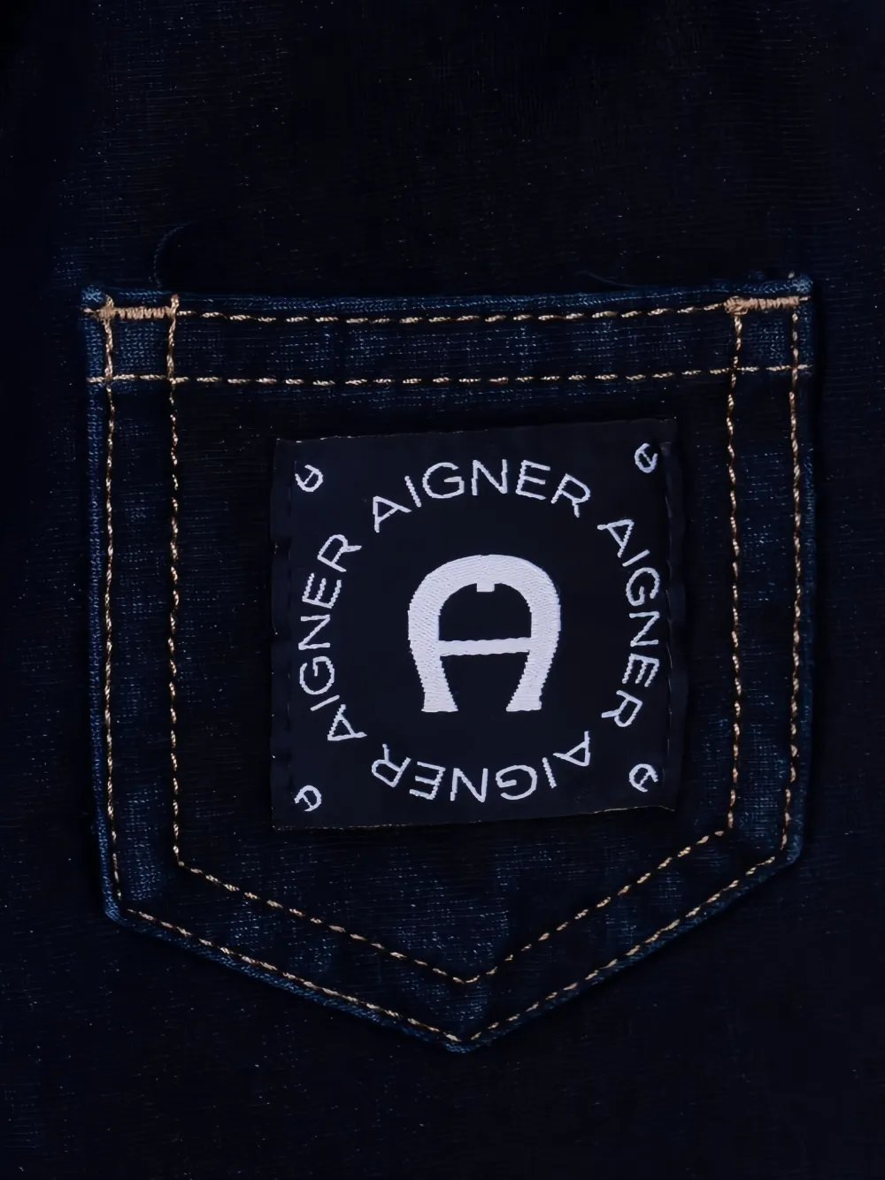Aigner Logo Drawstring Trousers In Blue