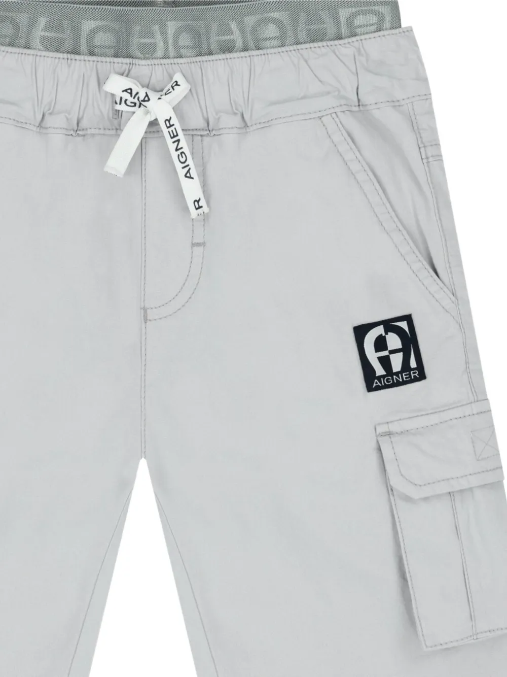 Aigner Kids Cargo shorts Grijs