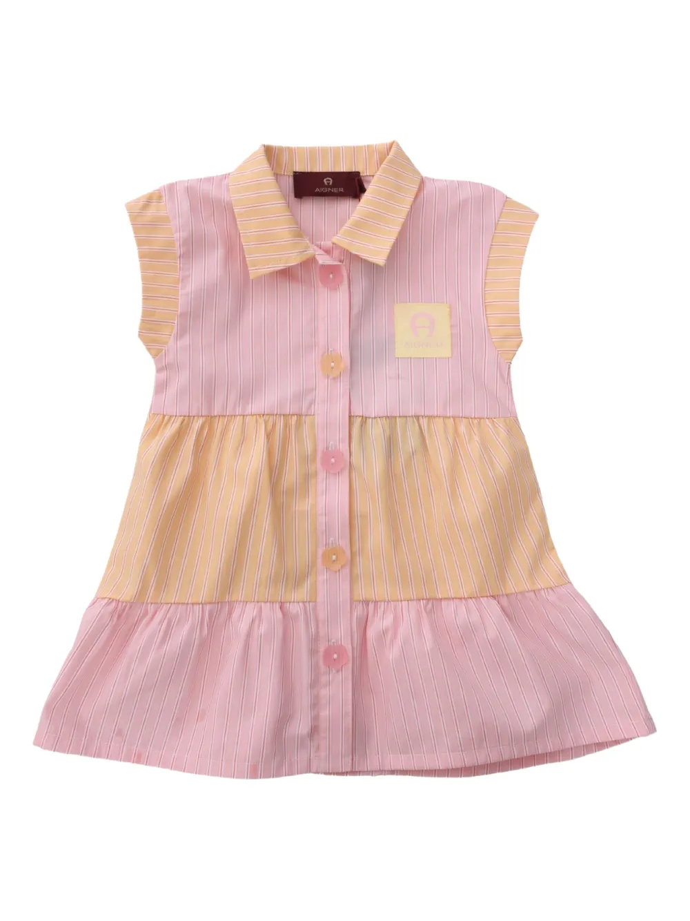 Aigner Kids vestido midi con botones | rosado | Image 1