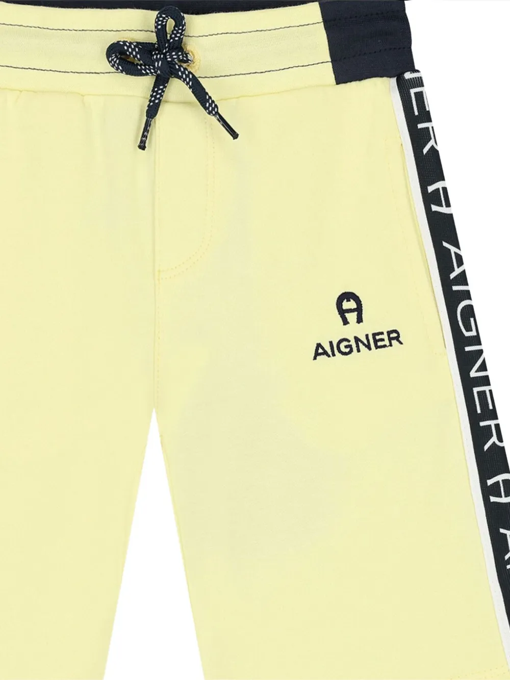 Aigner Kids Zwembroek verfraaid met logo Geel