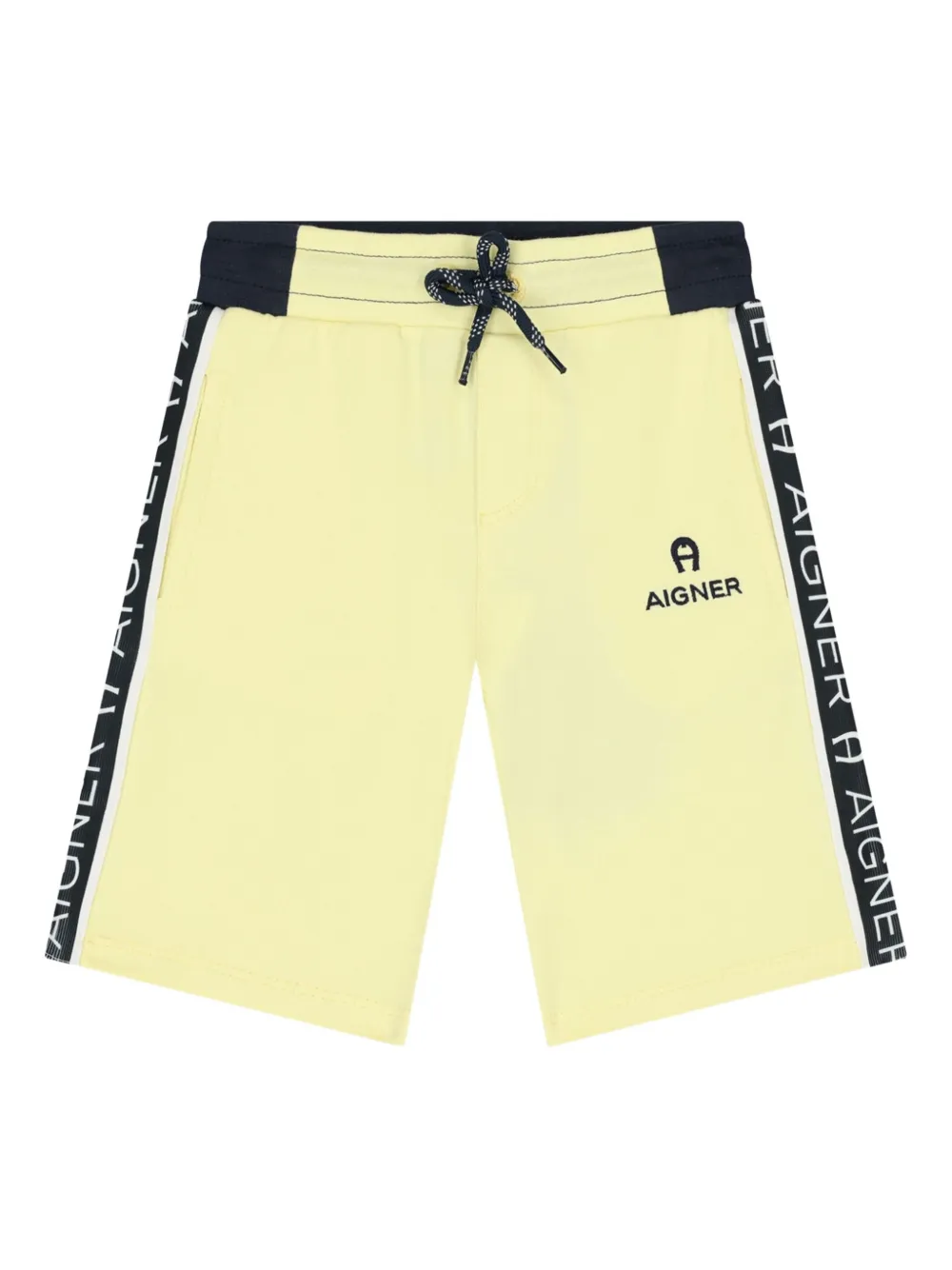 Aigner Kids Zwembroek verfraaid met logo Geel