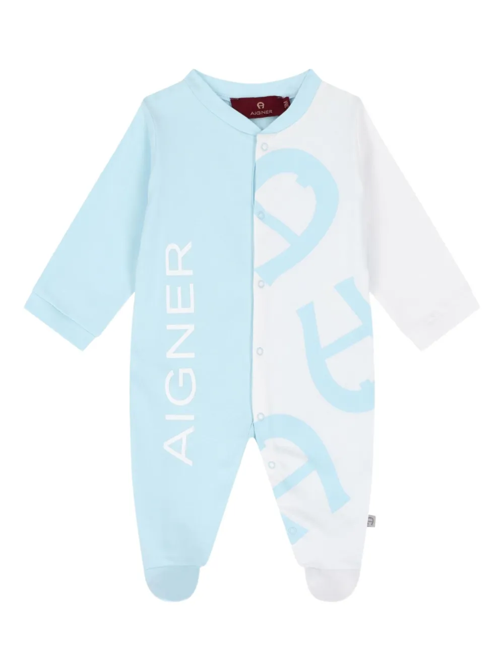 Aigner Kids Romper met colourblocking Blauw