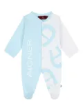 Aigner Kids colour-blocked babygrow - Blue