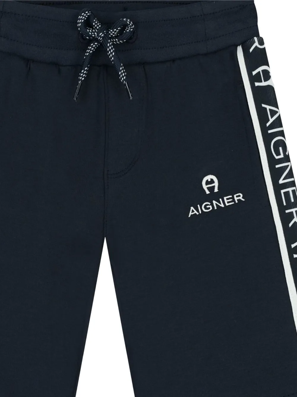 Aigner Kids Sportshorts met logoprint Blauw