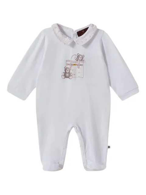 Aigner Kids bear-embroidered babygrow