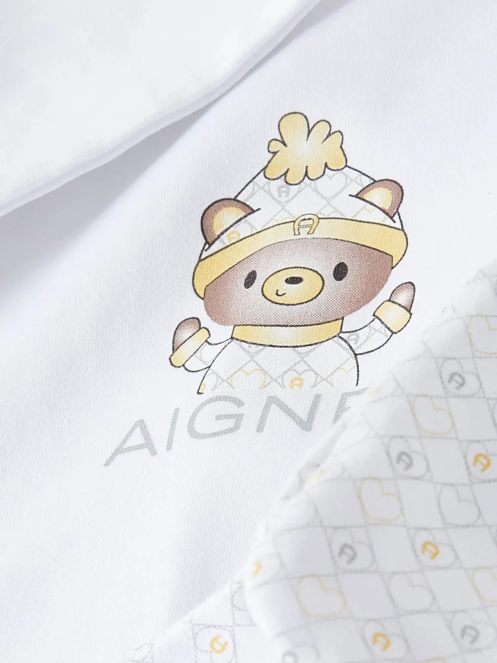 Aigner Kids Trainingspak met print Wit