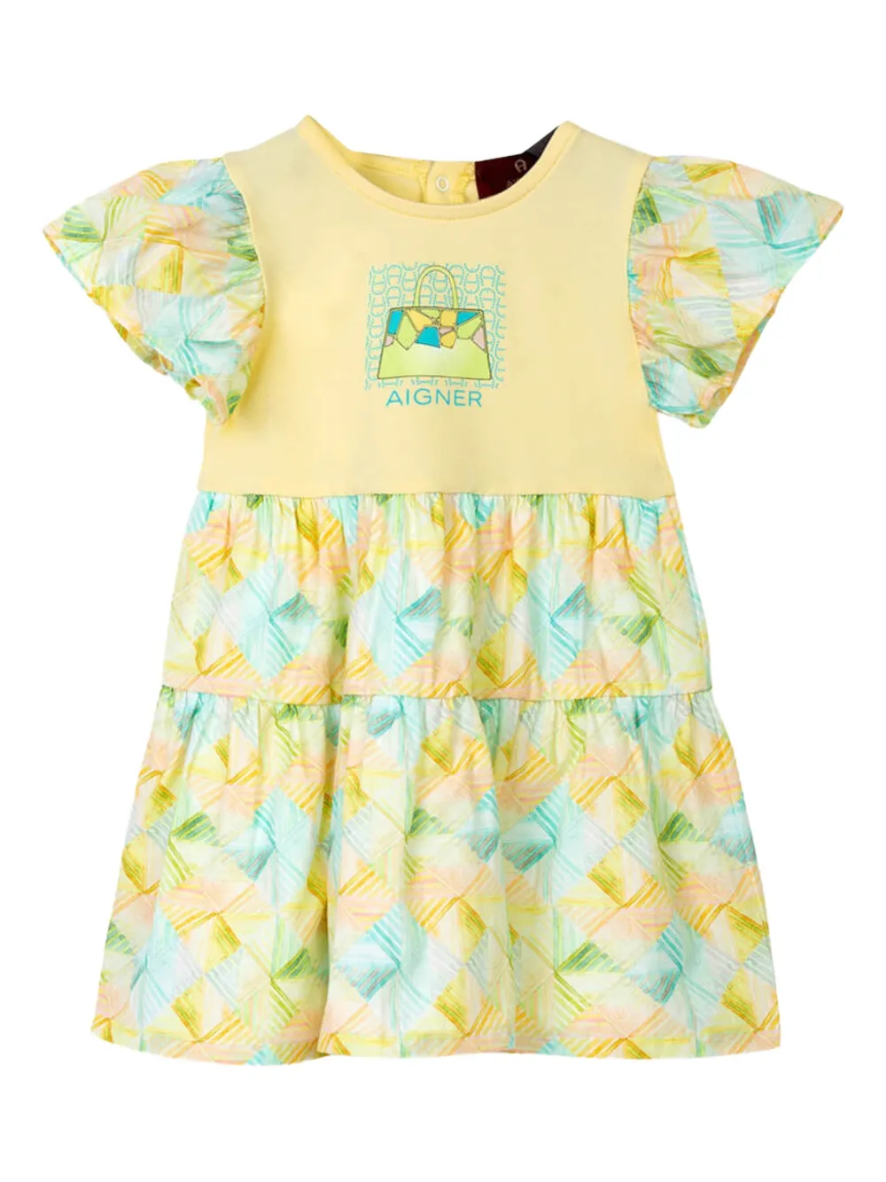 Shop Aigner Floral-print Dress