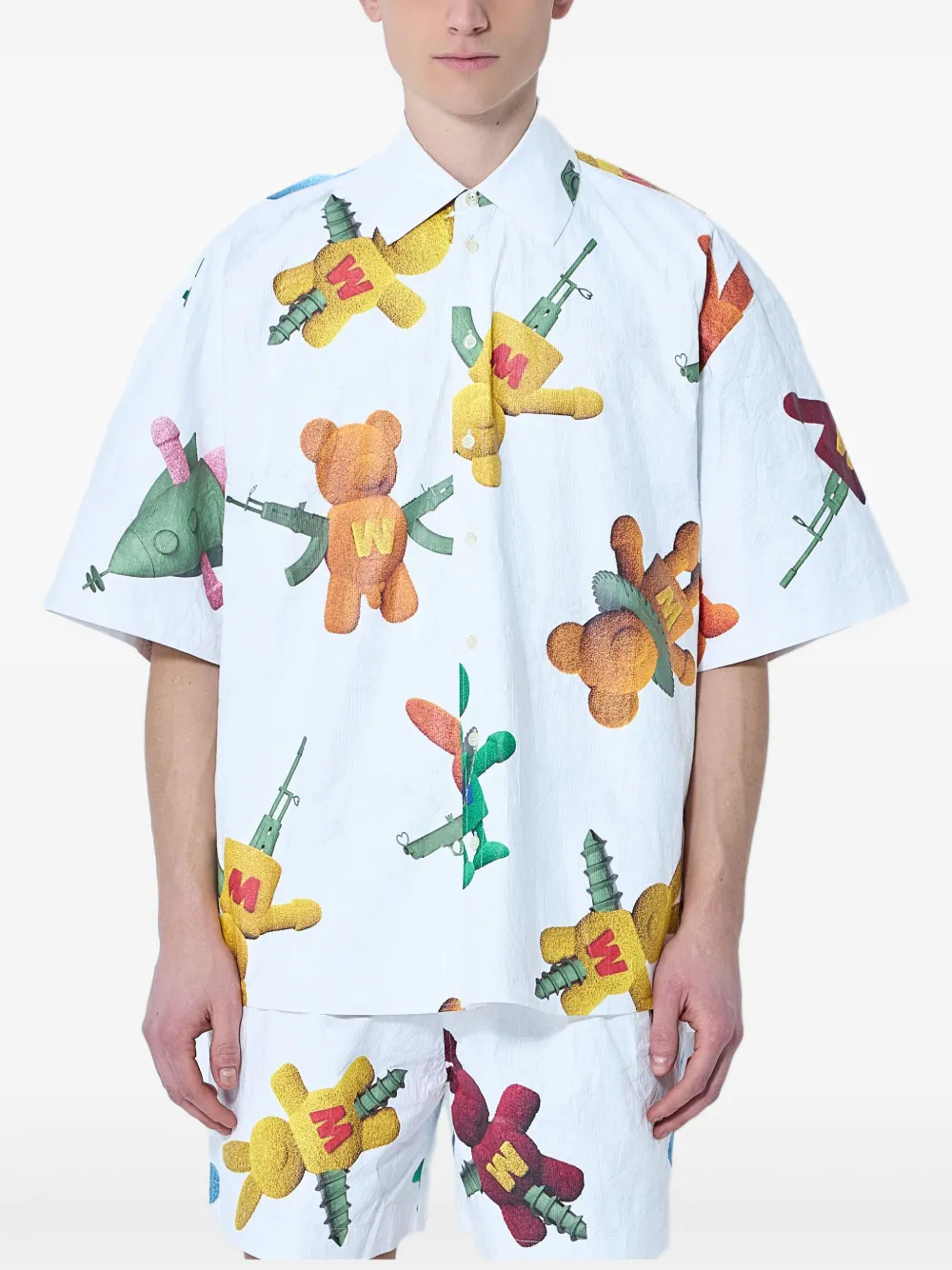 Walter Van Beirendonck Graphic-print Shirt In Multi
