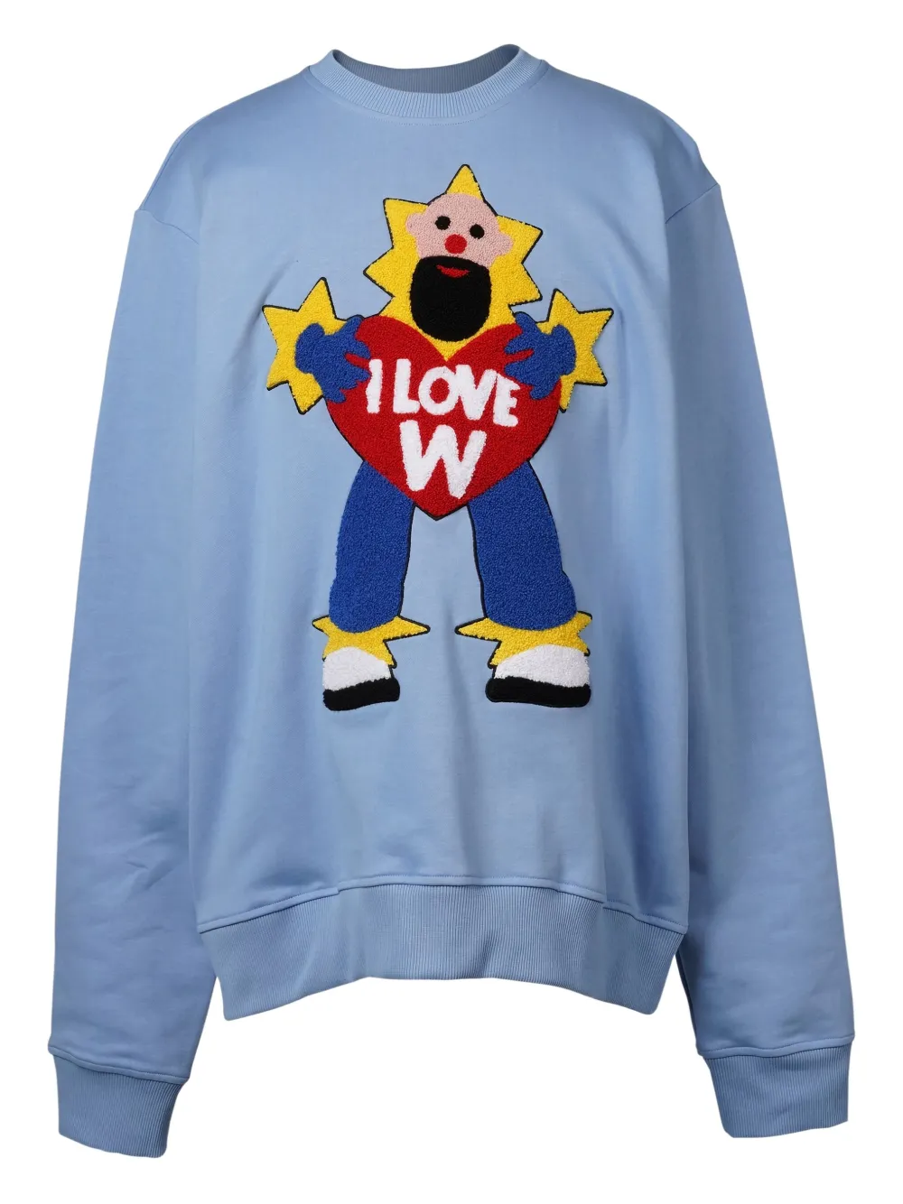 Walter Van Beirendonck sudadera I Love W | azul | Image 1