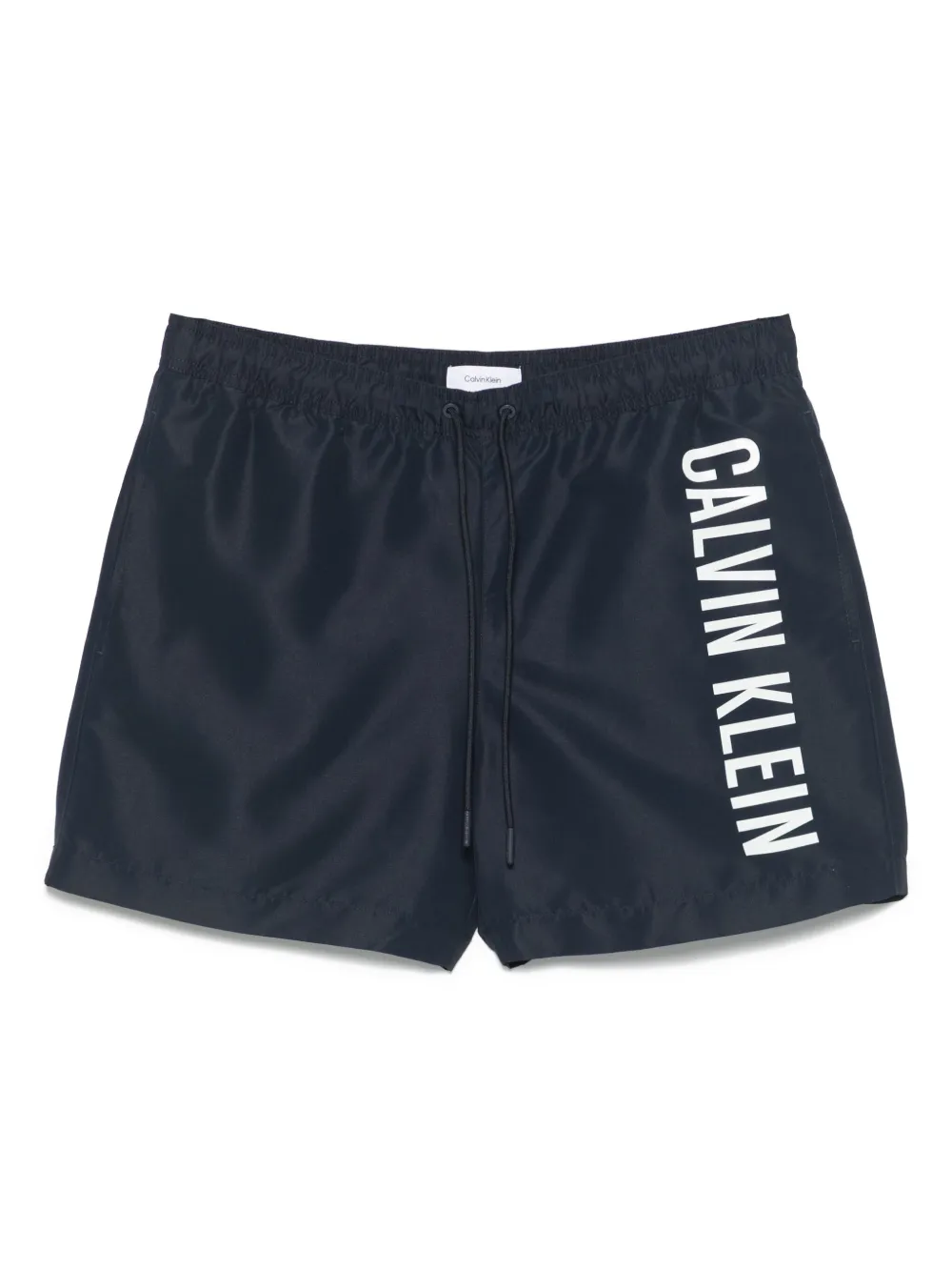 Calvin Klein ロゴ トランクス水着 - ブルー Calvin Klein ロゴ トランクス水着 - ブルー