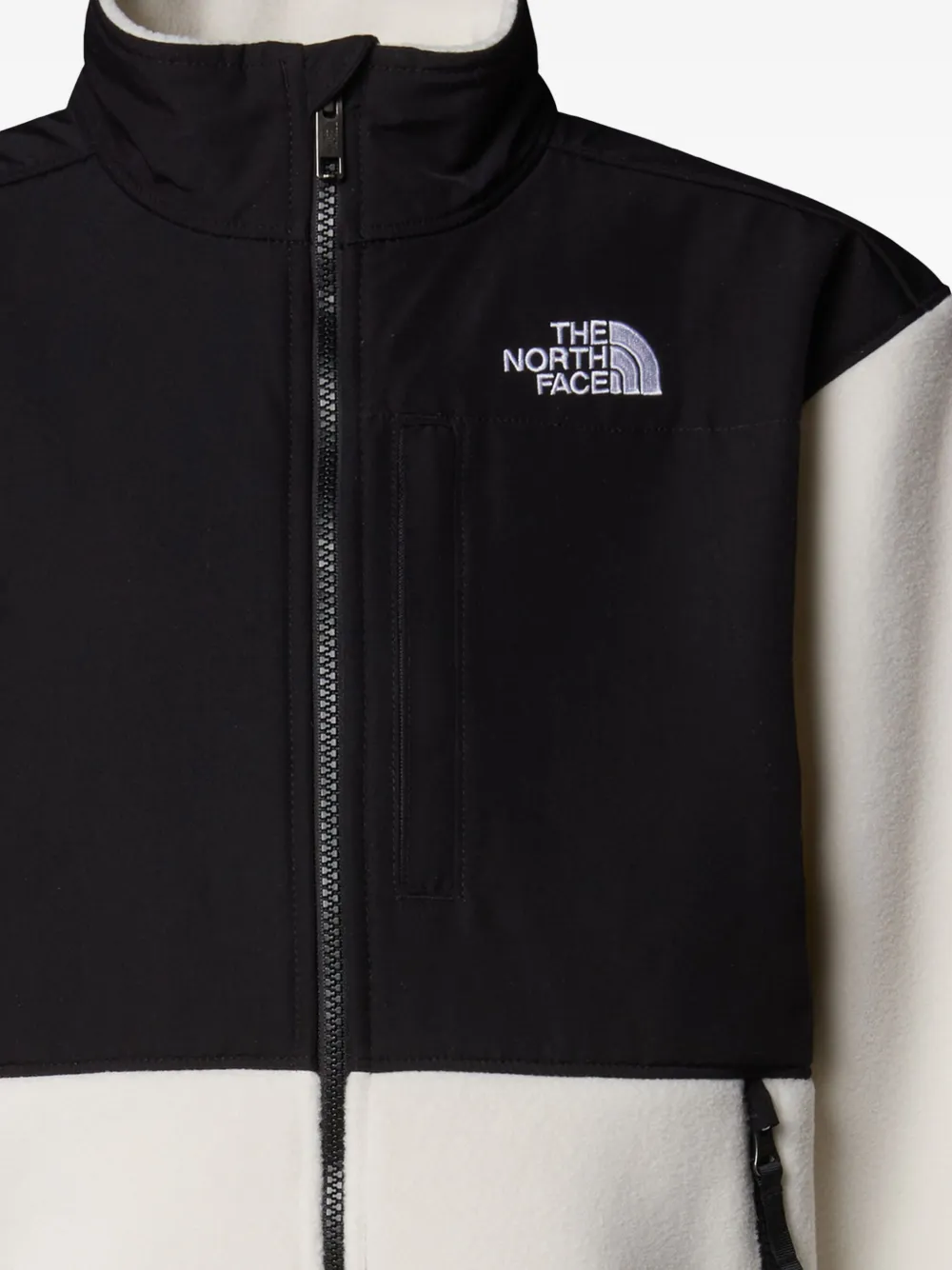 The North Face Kids Fleece jack met colourblocking Wit