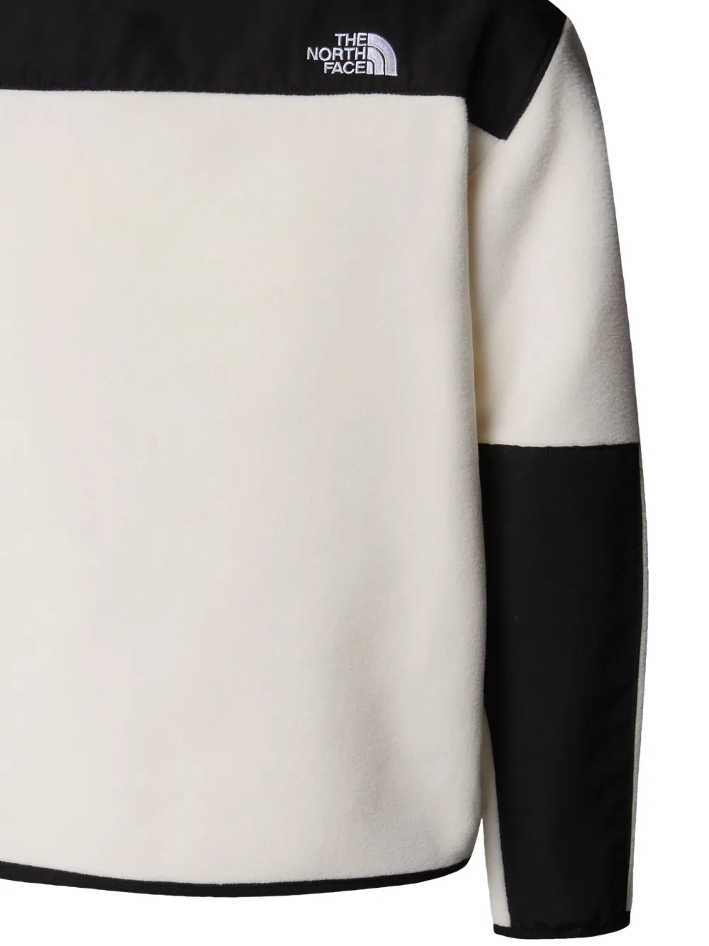 The North Face Kids Fleece jack met colourblocking Wit