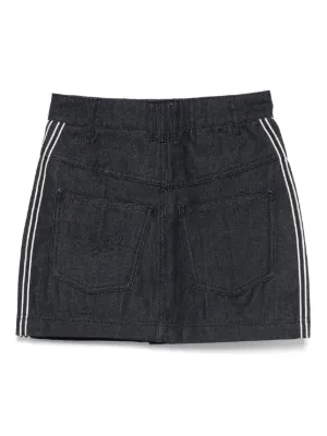 adidas three stripes velour mini skirt