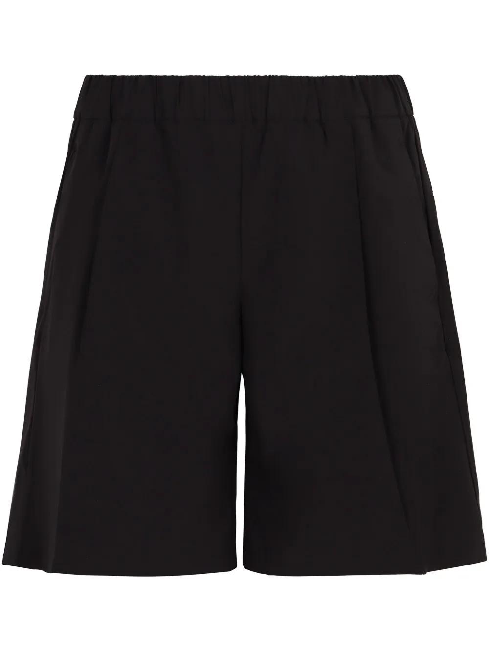 Herno Shorts met elastische taille Zwart