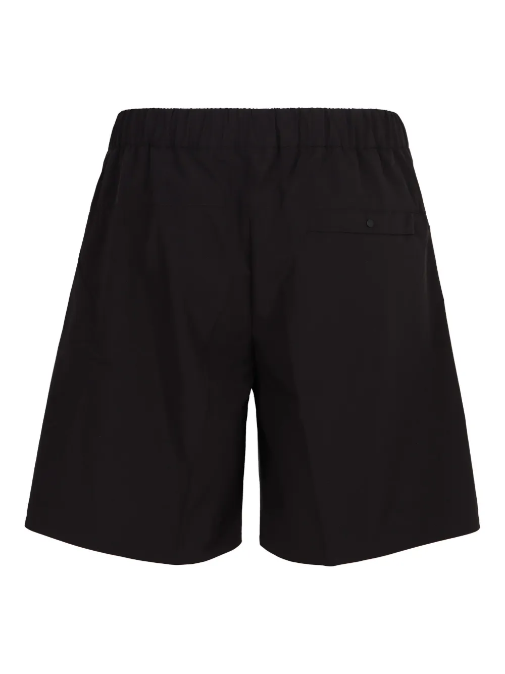 Herno Shorts met elastische taille Zwart