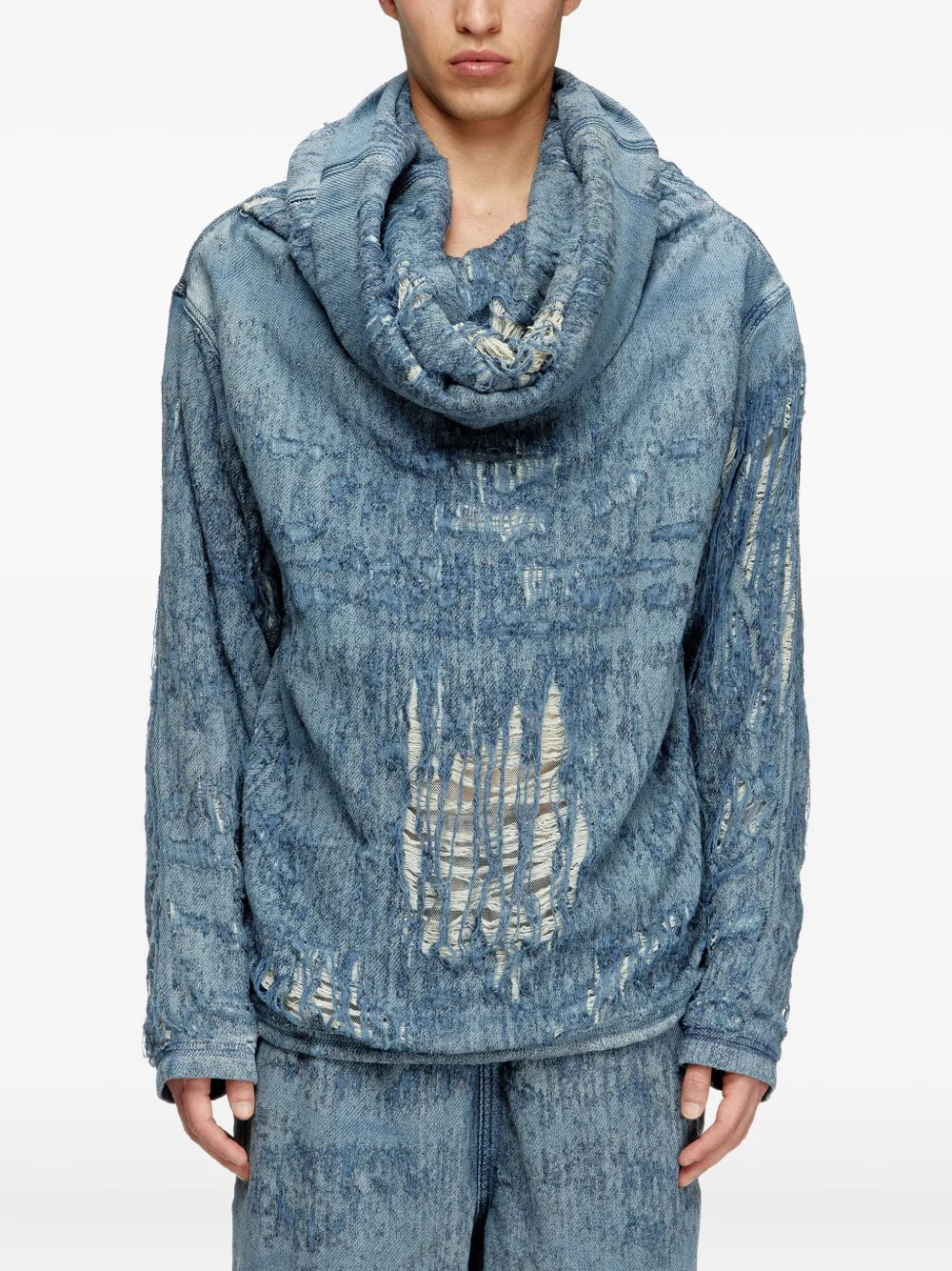 Diesel sweat en jean à effet usé | Sweats | Image 2