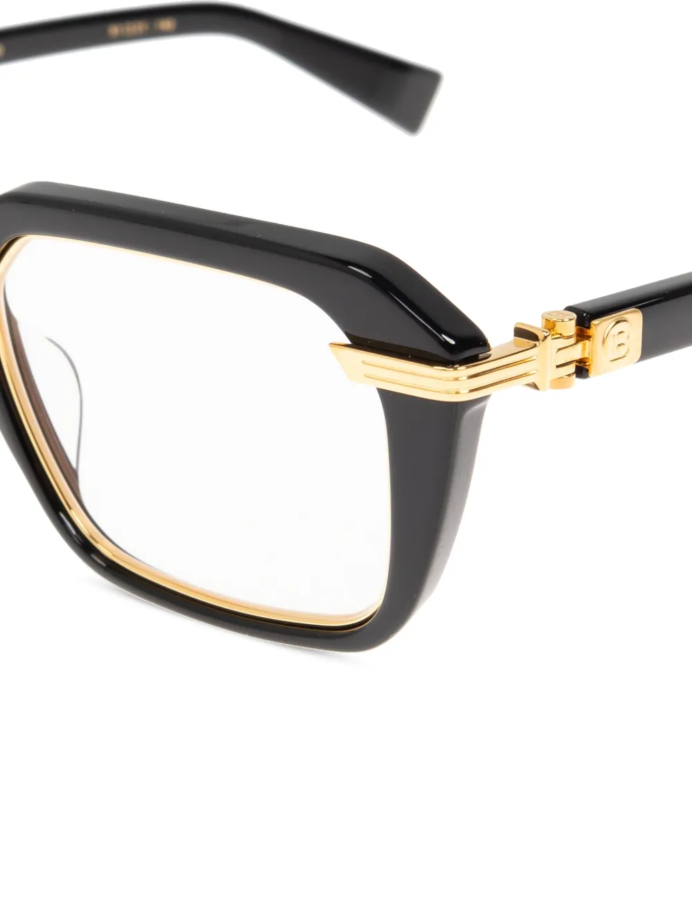 Balmain Eyewear lunettes de vue à logo gravé | Homme | Image 2