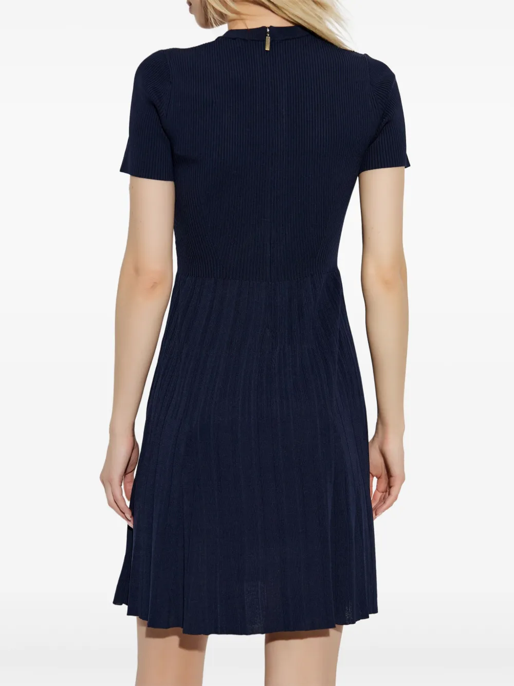 Michael Kors Geribbelde mini-jurk Blauw