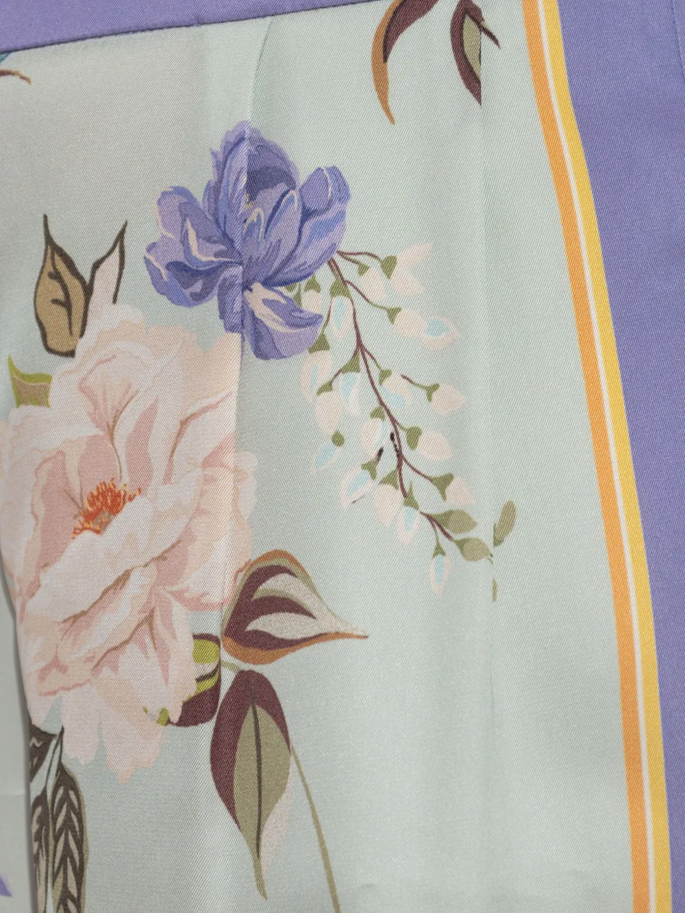 Self-Portrait Broek met bloemenprint Blauw