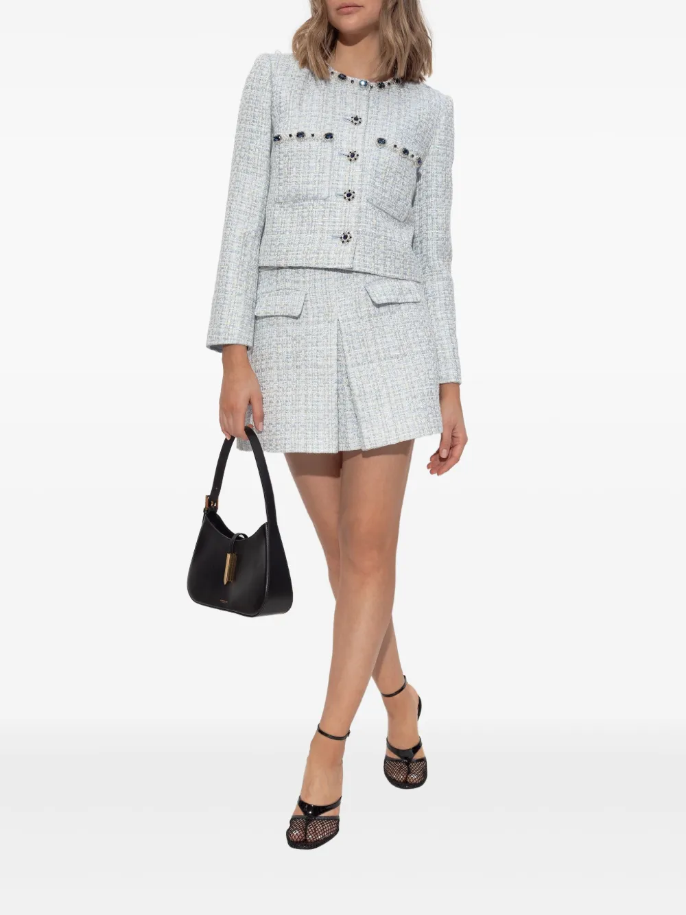 Self-Portrait rhinestone-embellished tweed jacket | Tweed Jackets | Image 2
