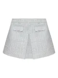 Self-Portrait tweed mini skirt - Blue