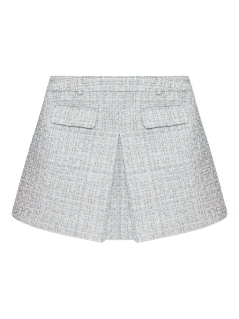 Self-Portrait falda corta de tweed