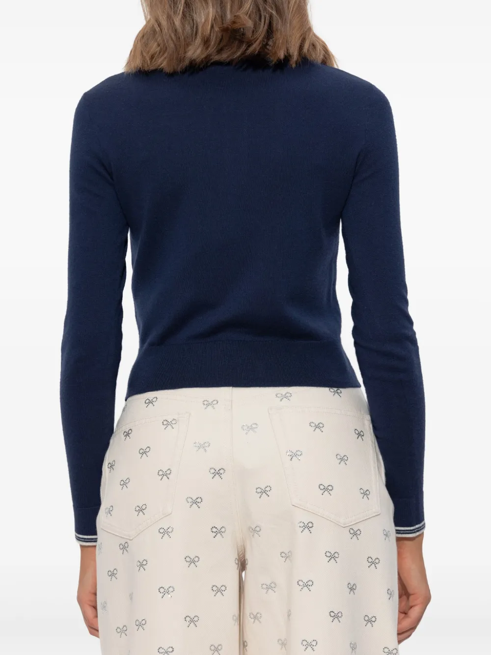 Self-Portrait Wollen polotop Blauw