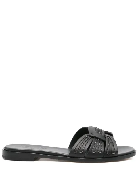 Doucal's leather flat sandals