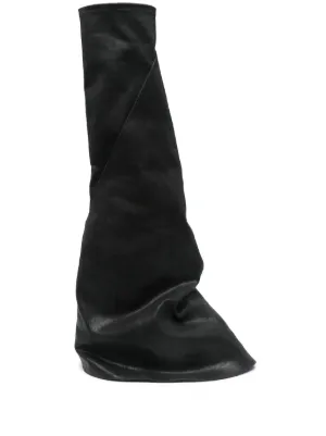 大人気! RICK OWENS stivali フェティッシュ デニムロングブーツ 大人気! RICK OWENS stivali フェティッシュ デニムロングブーツ