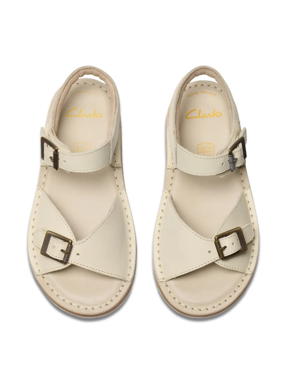Clarks Kids suede sandals Neutrals