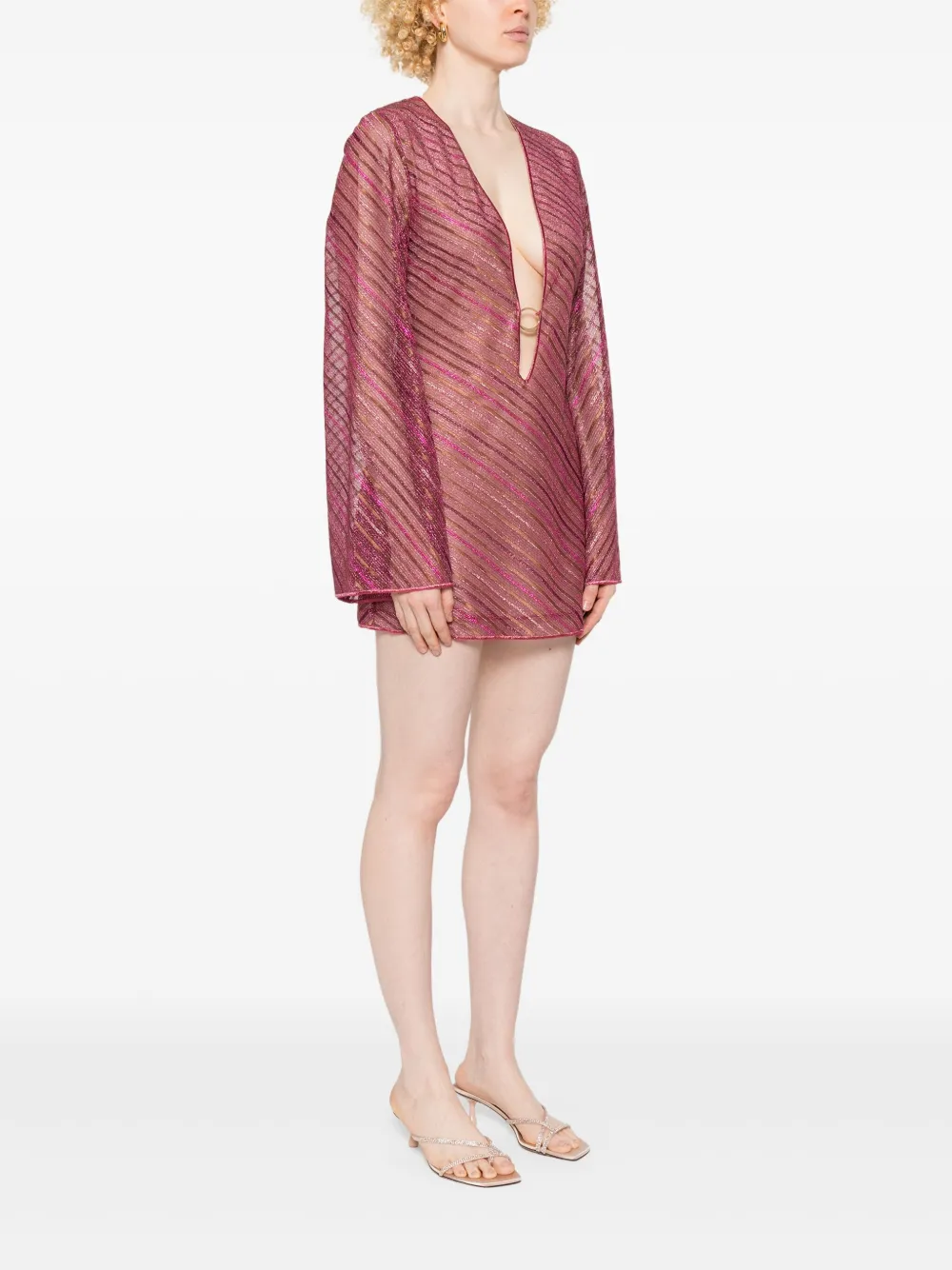 OSEREE STRIPED MINI DRESS