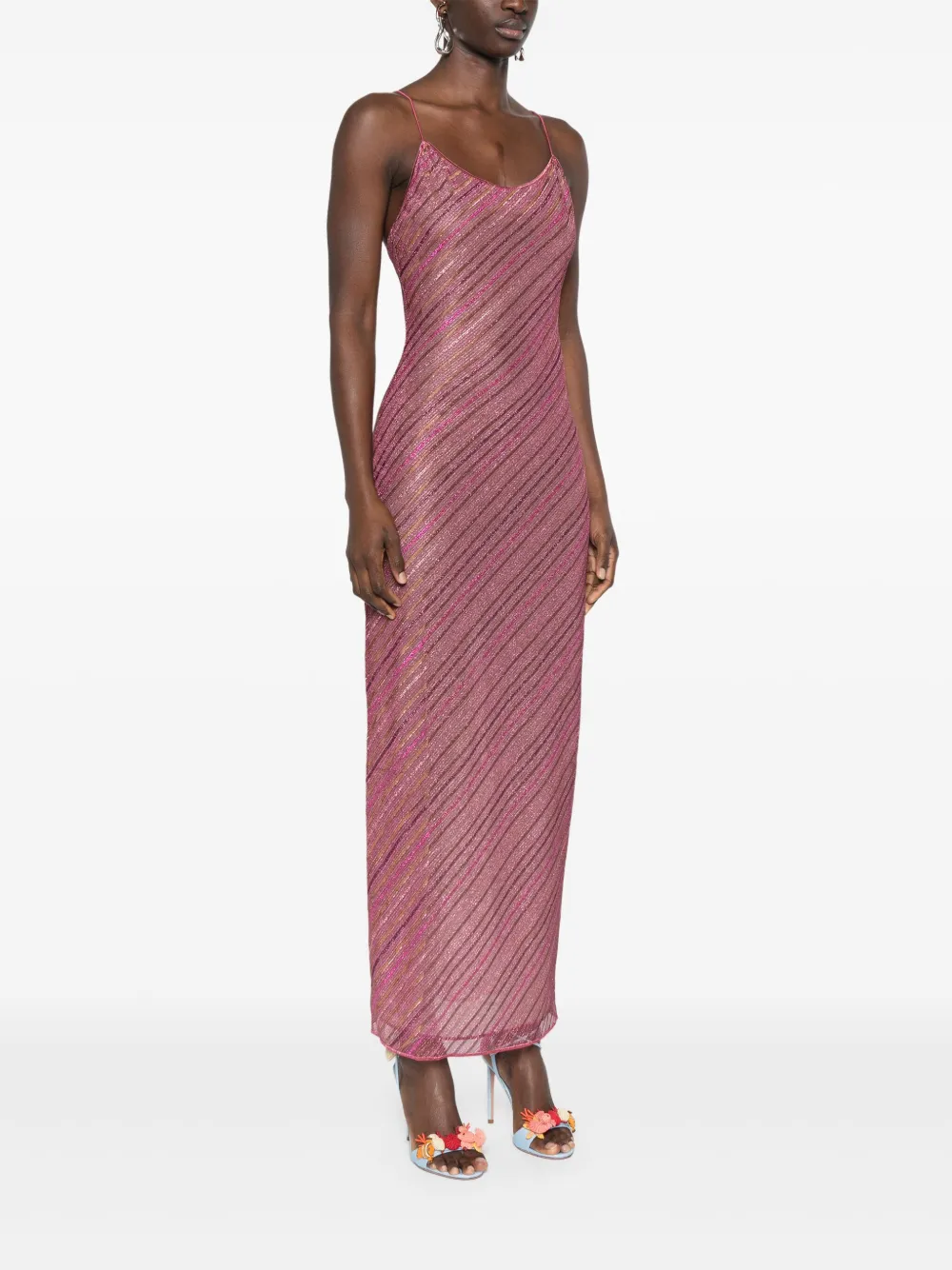 OSEREE STRIPED MAXI DRESS