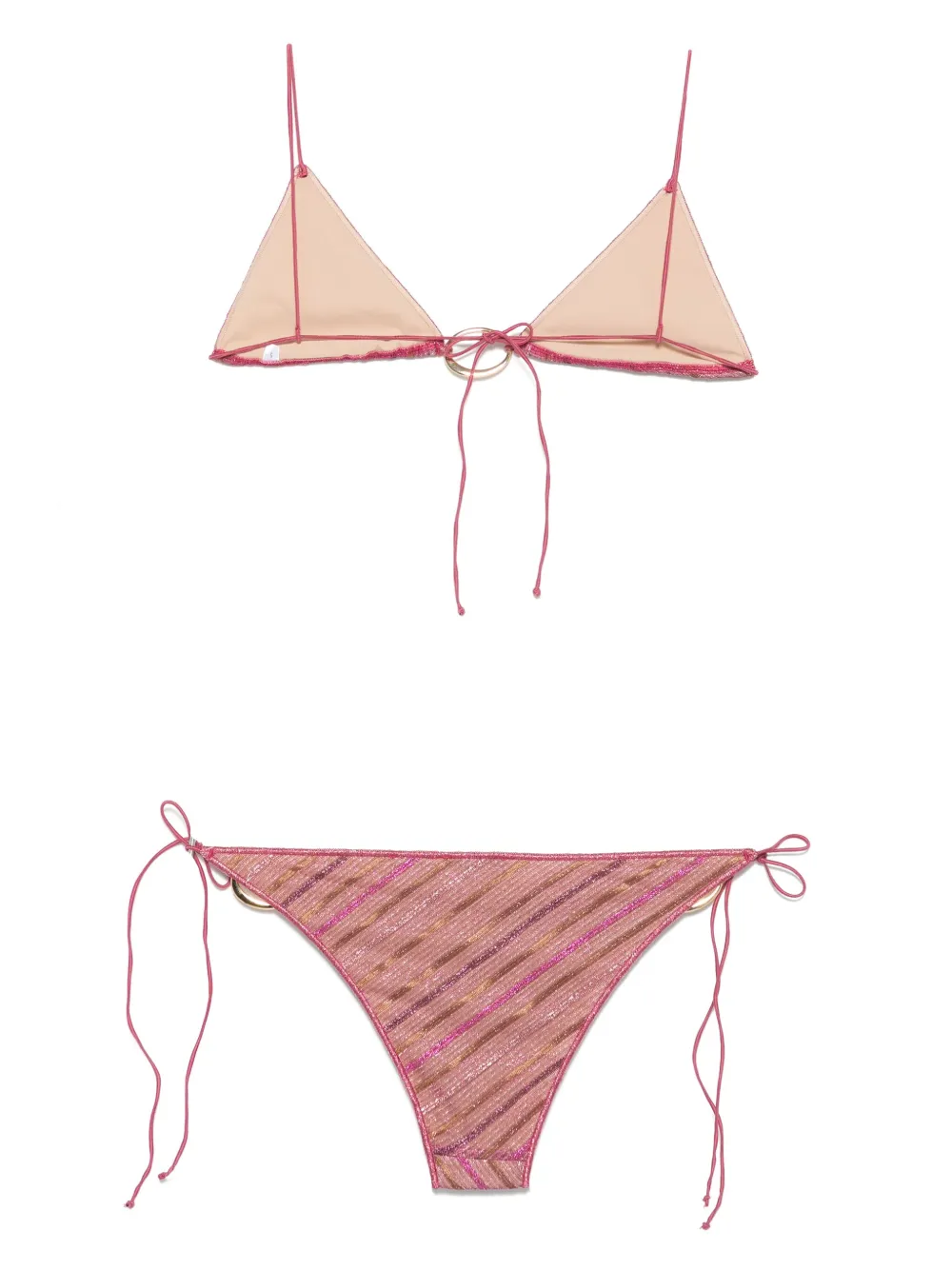 Oséree striped O-plaque bikini | Bikinis | Image 2