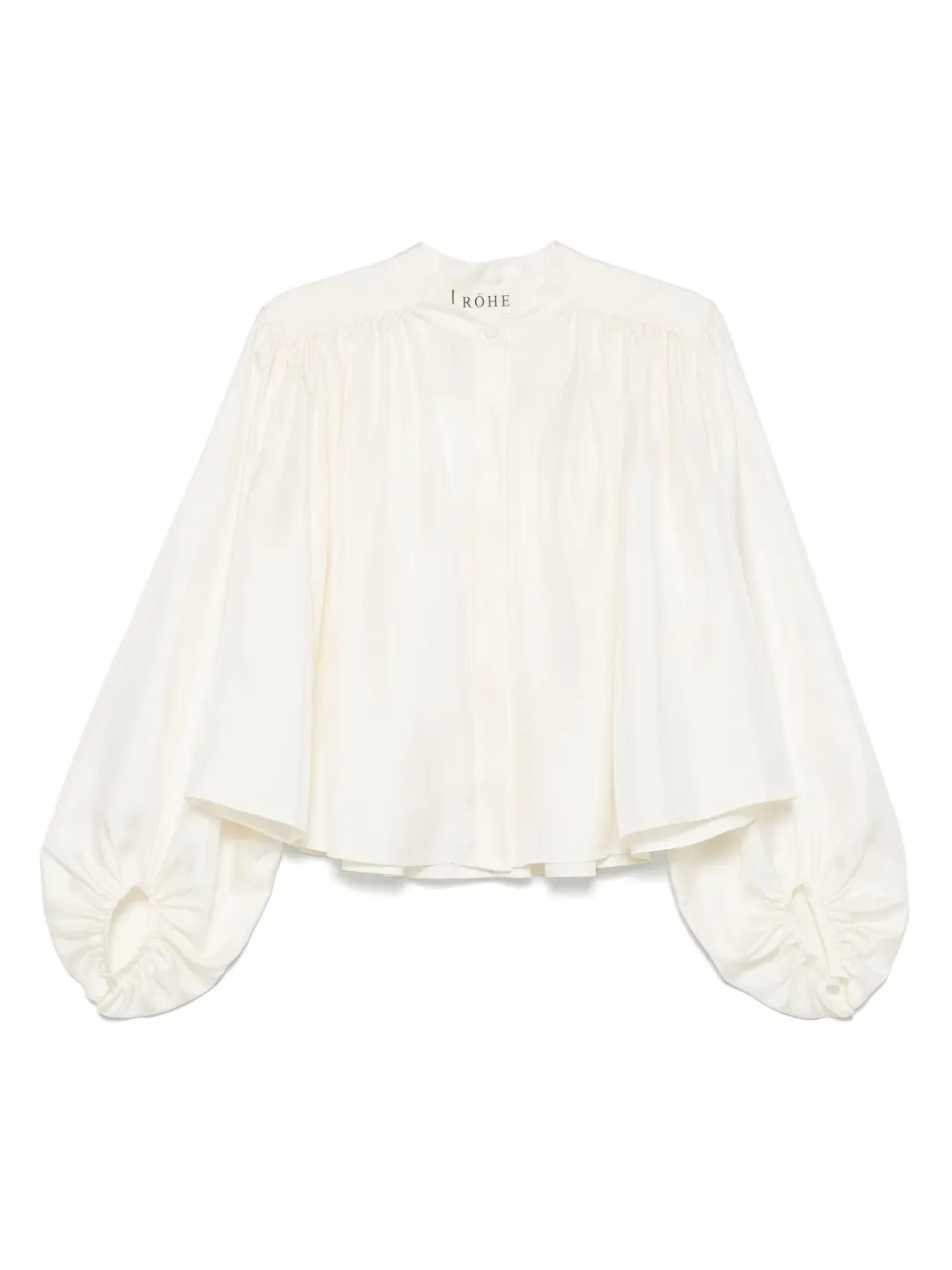 Róhe Blusa de seda com pregas | Neutro | Image 1