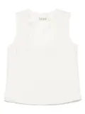 Róhe scoop-neck silk top - Neutrals