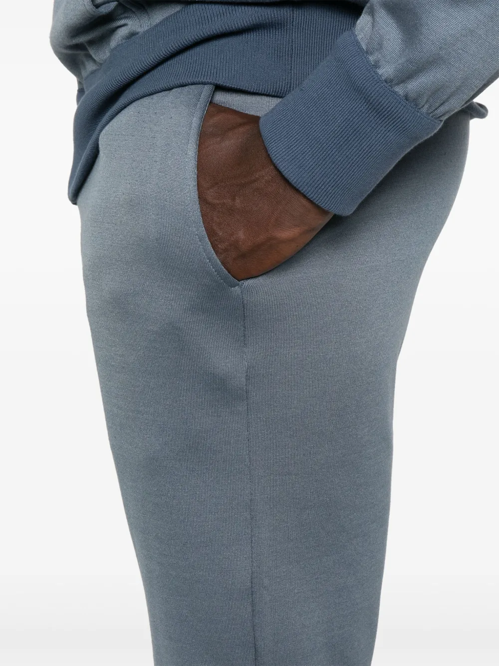 Kiton Trainingspak met geborduurd logo Blauw