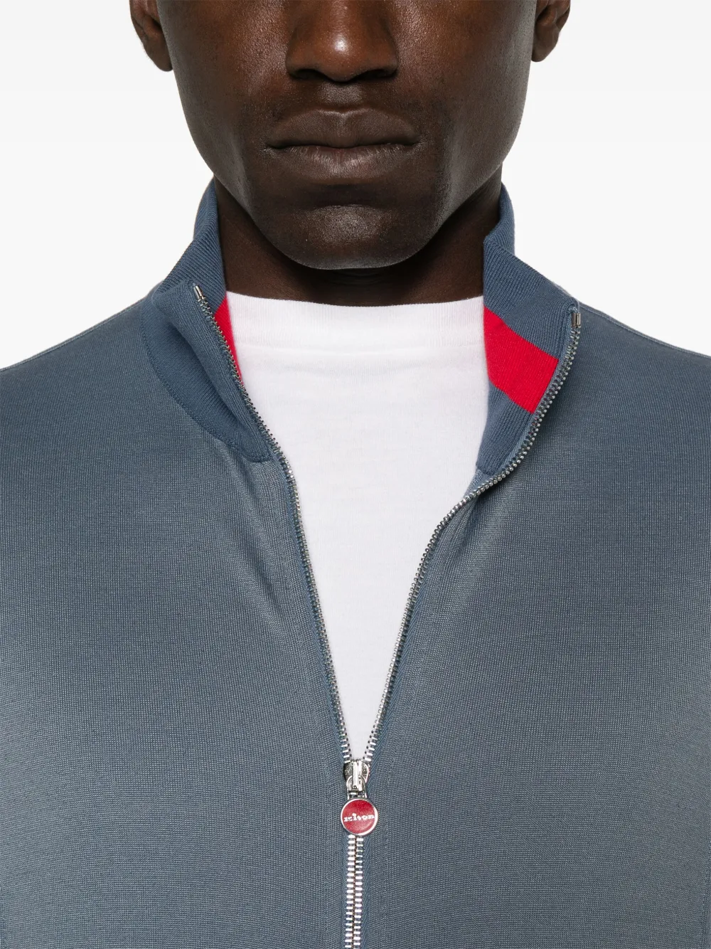 Kiton Trainingspak met geborduurd logo Blauw
