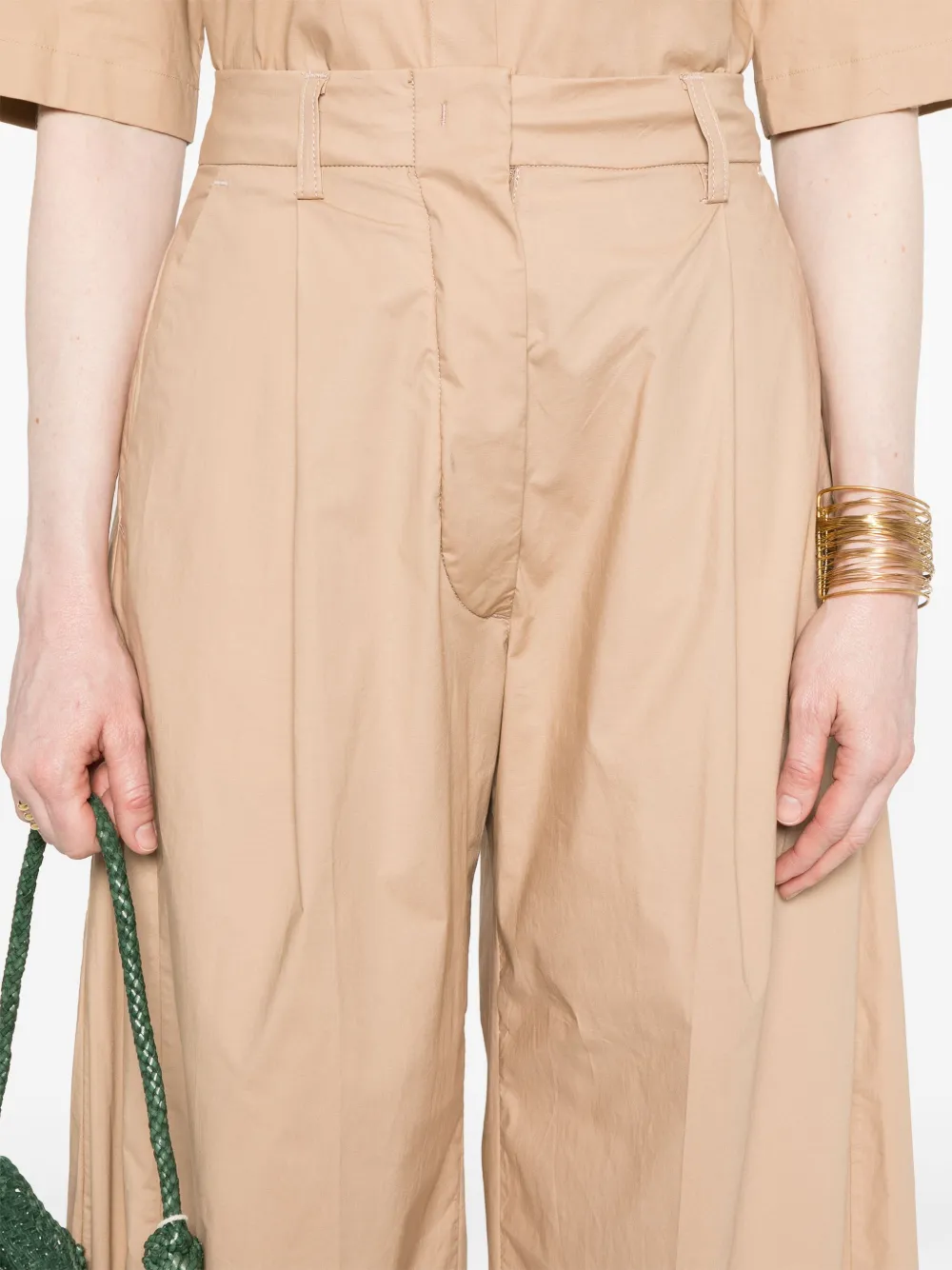 THELATEST Popeline broek Beige