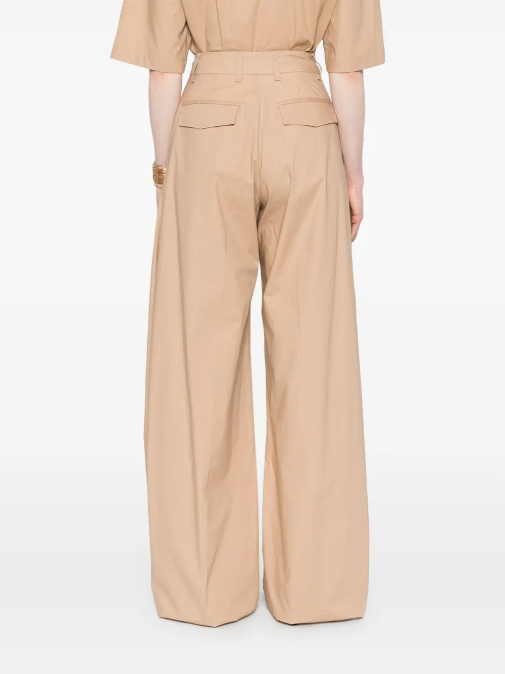 THELATEST Popeline broek Beige